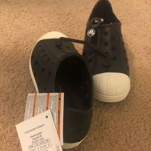 Boys black crocs